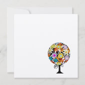 Cercle Forêt Magique d'Amour Mariage Invitations (Dos)