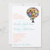 Cercle Forêt Magique d'Amour Mariage Invitations (Devant)