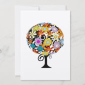 Cercle Forêt Magique d'Amour Mariage Invitations (Dos)