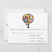 Cercle Forêt Magique d'Amour Mariage Invitations (Devant)