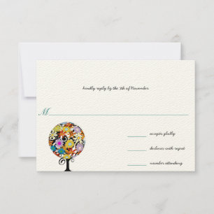 Cercle Forêt Magique d'Amour Mariage Invitations