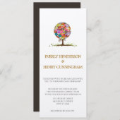 Cercle Forêt Magique d'Amour Mariage Invitations (Devant / Derrière)