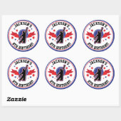 Cercle guerrier Ninja / Stickers ronds (Feuille)
