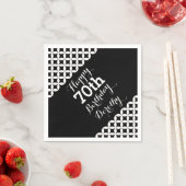 Cercle motif 70e anniversaire serviettes en papier (En situation)