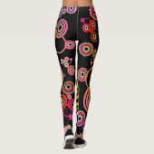 Cercle orange leggings abstraits (Dos)