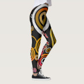 Cercle orange leggings abstraits (Droite)