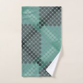 Cercle ou boules opaques et vertes, formant des ca (Serviette à main)