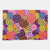cercle psychédélique serviette de cuisine (Horizontal)