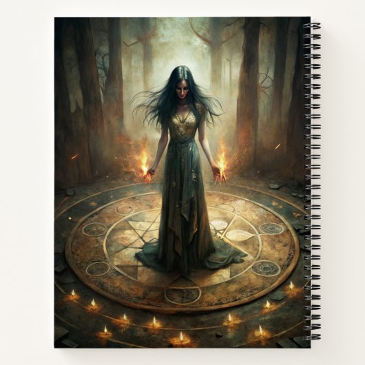 Cercle Rituel - Sorcière Noire Journal Spell Perso (Dos)