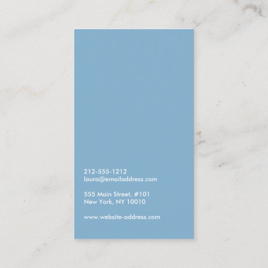 CERCLE SUBTILE en Carte de visite BLEU/DK GRAY (Dos)