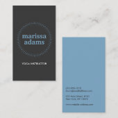 CERCLE SUBTILE en Carte de visite BLUE/DK GRAY II (Devant / Derrière)