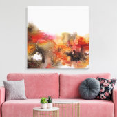 Cercles ABSTRAITS #2 et toile Carré Carré (Insitu(Salon))