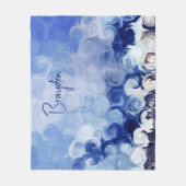 Cercles Abstraits bleus personnalisés Couverture e (Devant)