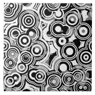 Cercles abstraits carreaux céramique