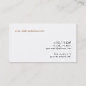 Cercles Abstraits Carte de visite de profil modern (Dos)