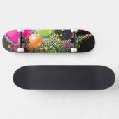 Cercles Abstraits colorés Skateboard (Horz)
