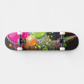 Cercles Abstraits colorés Skateboard (Horz)
