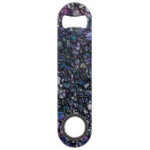 Cercles Abstraits dessinés à la main, Bleu, Violet (Dos)