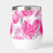 Cercles Abstraits en argent rose glam (Arrière)