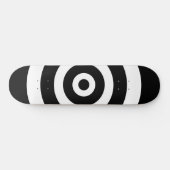 Cercles Abstraits en skateboard noir et blanc (Horz)