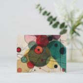 Cercles Abstraits Kandinsky dans une carte postale (Debout devant)
