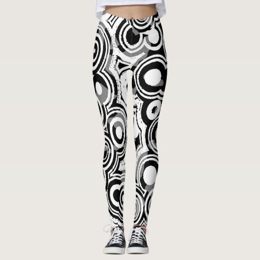Cercles abstraits leggings (Devant)