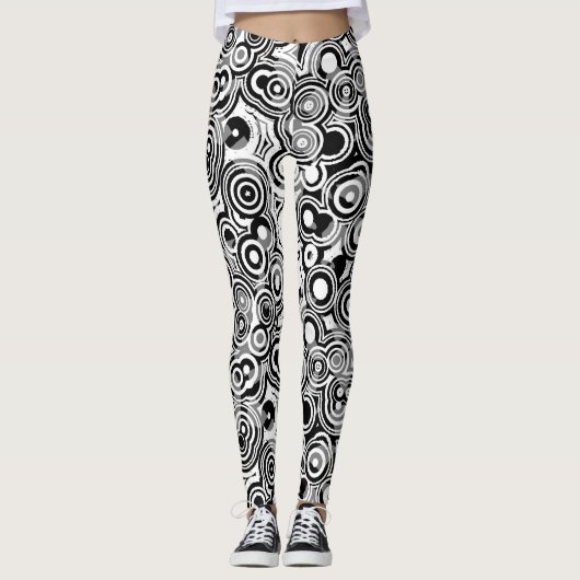 Cercles abstraits leggings (Devant)