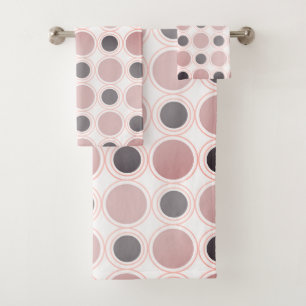 Cercles Abstraits Motif circulaire rose pâle