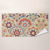 Cercles Abstraits : Papier peint couleur tendance (Serviette de bain)