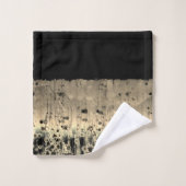 Cercles Abstraits Regal Gold sur Noir (Gant de toilette)