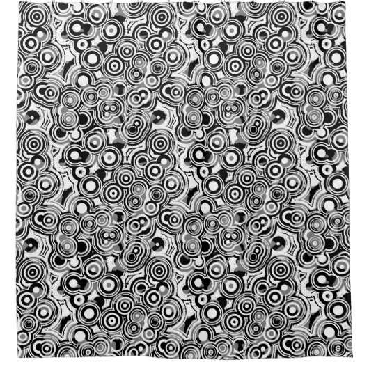 Cercles abstraits rideau de douche (Devant)