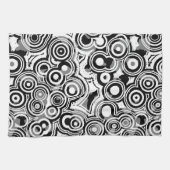 Cercles abstraits serviette de cuisine (Horizontal)