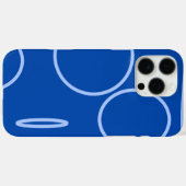 Cercles amusants et boucle sur Blue iPhone / coque (Verso (horizontal))