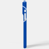 Cercles amusants et boucle sur Blue iPhone / coque (Verso / Gauche)