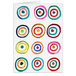 Cercles arc-en-ciel coloré mignon whimsical