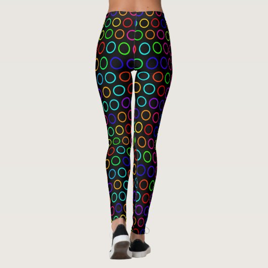 cercles arc-en-ciel leggings (Dos)