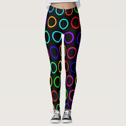 cercles arc-en-ciel leggings (Devant)