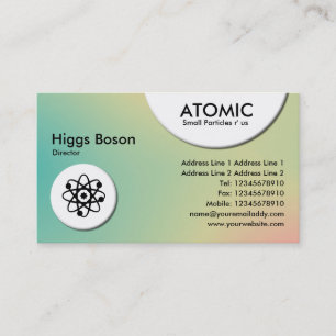 Cercles atomiques - Carte de visite de dégradation