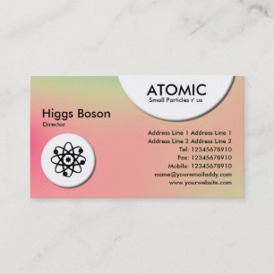 Cercles atomiques - Carte de visite de dégradation