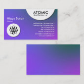 Cercles atomiques - Carte de visite de dégradation (Devant / Derrière)