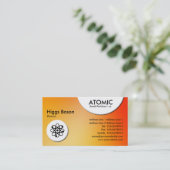 Cercles atomiques - Carte de visite de dégradation (Debout devant)