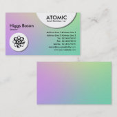 Cercles atomiques - Carte de visite de dégradation (Devant / Derrière)