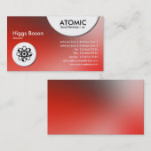 Cercles atomiques - Carte de visite de dégradation (Devant / Derrière)