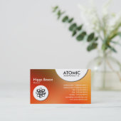 Cercles atomiques - Carte de visite de dégradation (Debout devant)