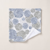 Cercles avec imprimé léopard gris et bleu (Gant de toilette)