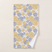 Cercles avec imprimé léopard jaune et bleu (Serviette à main)