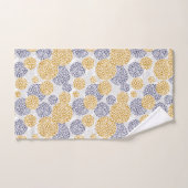 Cercles avec imprimé léopard jaune et bleu (Serviette à main)