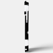 Cercles blancs, noir backround iPhone / coque ipad (Verso / Gauche)