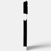 Cercles blancs, noir backround iPhone / coque ipad (Verso / Droite)