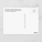 Cercles blancs sur carte postale noire (Dos)